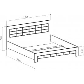 Двуспальная кровать Изабель ИЗ-713K