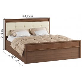 Двуспальная кровать Ливорно с настилом