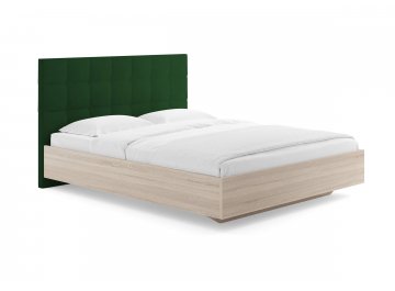 Двуспальная кровать Luiza зелёный замша