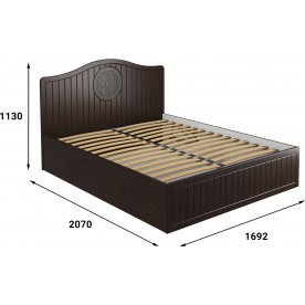 Двуспальная кровать Монблан