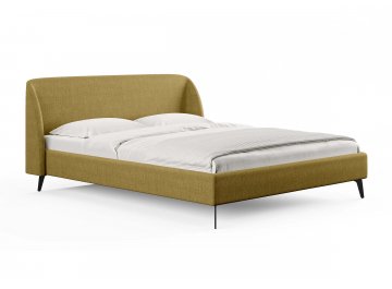 Двуспальная кровать Rosa горчичный кашемир