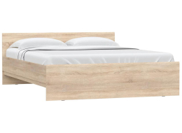 Двуспальная кровать Рунтроп 160х200 ламели дуб сонома