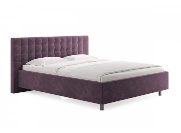 Двуспальная кровать Siena лаванда микровелюр