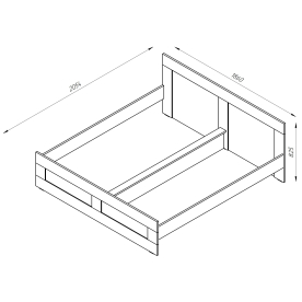 Двуспальная кровать Сириус
