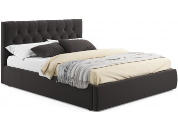 Двуспальная кровать Verona 160х200 с ПМ велюр шоколад