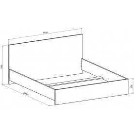 Двуспальная кровать Виктория ВИ-32