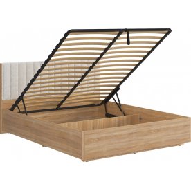 Двуспальная кровать Юлия 160x200 см дуб сонома / белый