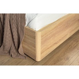 Двуспальная кровать Юлия 160x200 см дуб сонома / белый