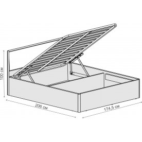 Двуспальная кровать 031-М1