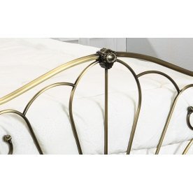 Кровать BD-95 160х200 античный никель