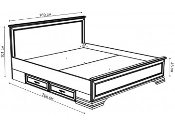 Двуспальная кровать Kentaki