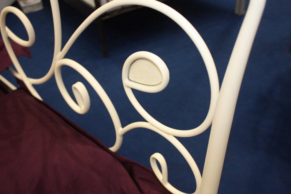 Кровать Olga 531 160x200 кремовая