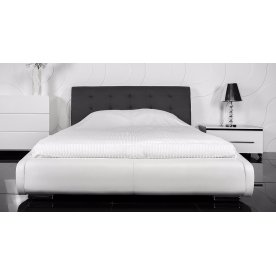 Кровать Zarina 160х200 серо-белая