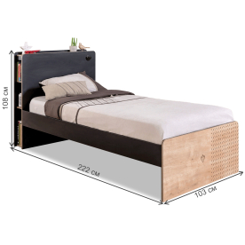 Односпальная кровать Black