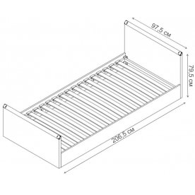 Односпальная кровать Индиана JLOZ 90x200