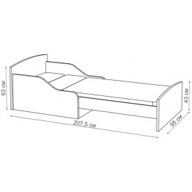 Односпальная кровать КТД КК