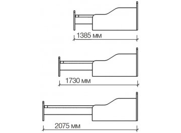 Односпальная кровать КТД КК