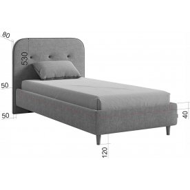 Односпальная кровать Лео