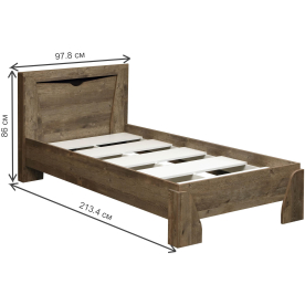 Односпальная кровать Лючия 33.07