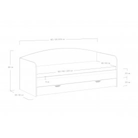 Односпальная кровать Martin