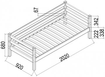 Односпальная кровать Соня