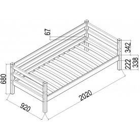 Односпальная кровать Соня