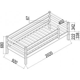 Односпальная кровать Соня