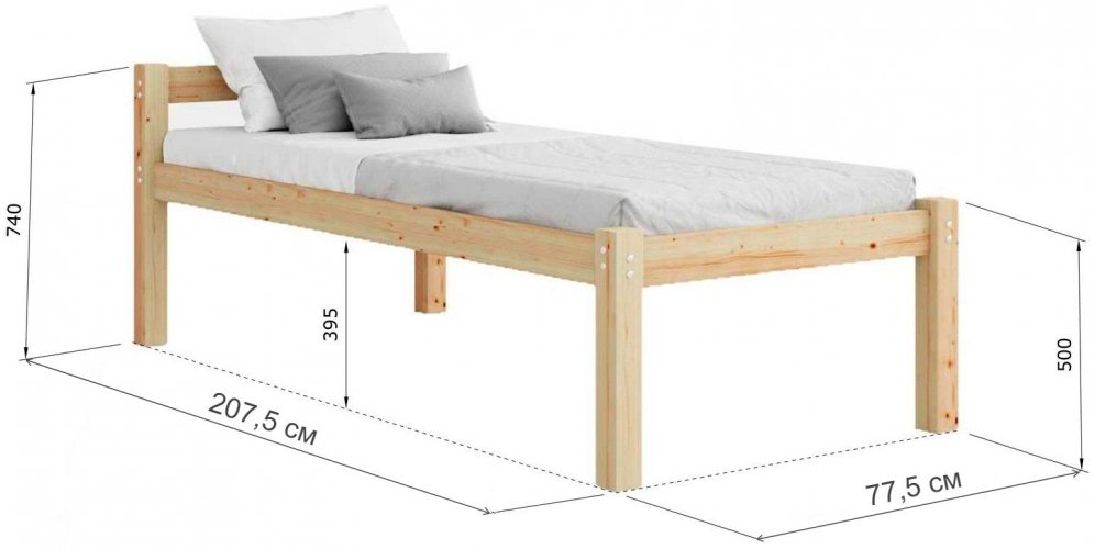 Подростковая кровать Помпея 70х200