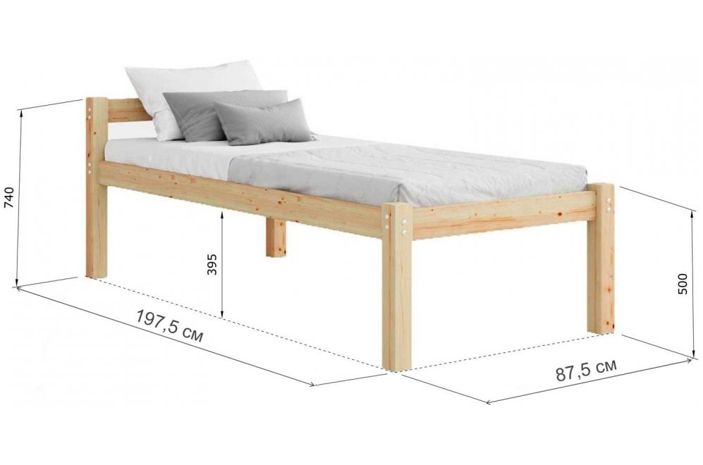 Подростковая кровать Помпея 80х190