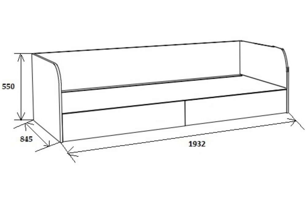Софа Астра белый / оранжевый