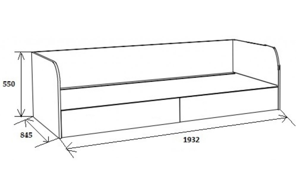 Софа Астра дуб молочный / розовый