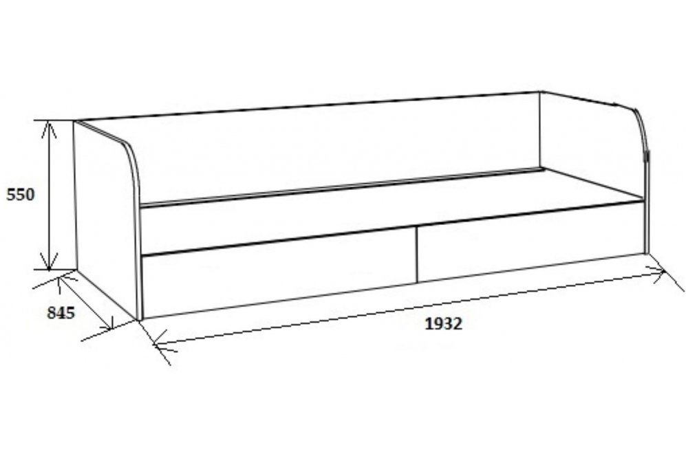 Софа Астра дуб молочный / салатовый