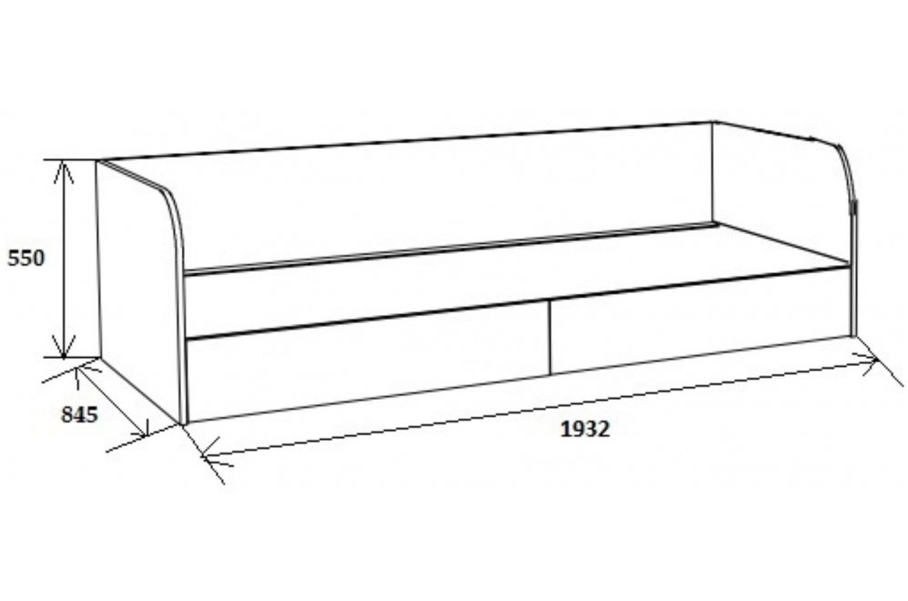 Софа Астра дуб сонома / розовый