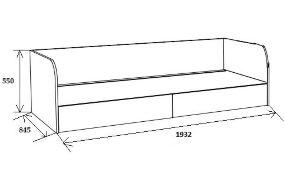 Софа Астра дуб сонома / салатовый
