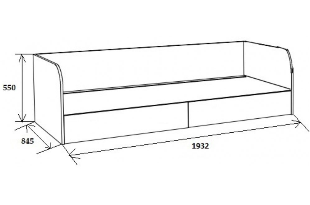 Софа Астра дуб сонома / венге