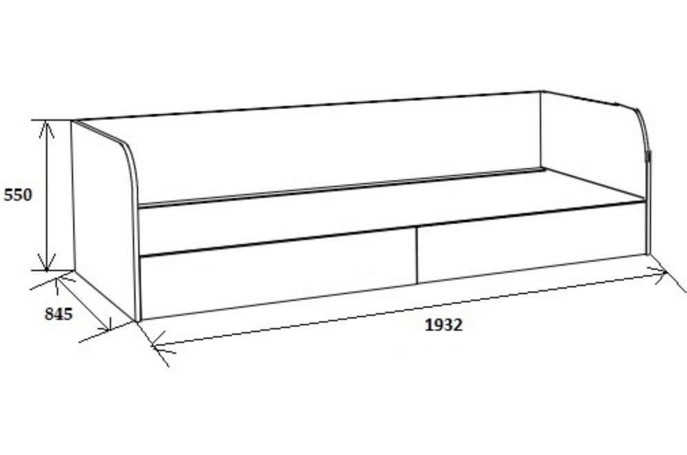 Софа Астра венге / дуб молочный