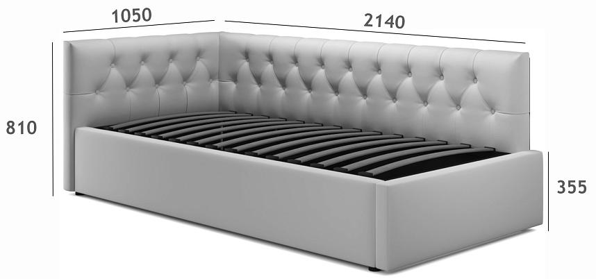 Тахта Ариэтта 90x200 с ортопедическим основанием шоколад
