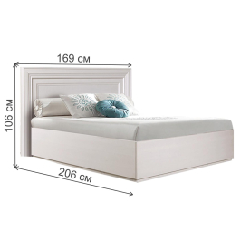 Полутораспальная кровать Амели