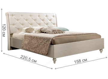 Кровать из дерева Венеция