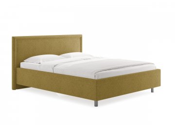 Двуспальная кровать Bergamo горчичный кашемир