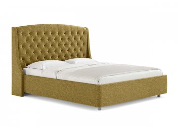 Полутораспальная кровать Diamant горчичный кашемир