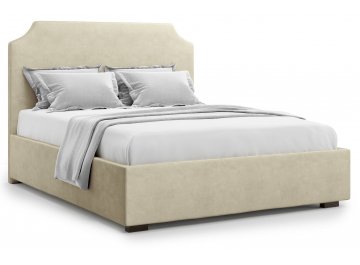 Полутораспальная кровать Izeo 140 бежевый велюр (velutto 17)