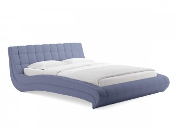 Двуспальная кровать Milano синий тедди