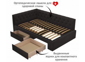 Полутораспальная кровать Afelia