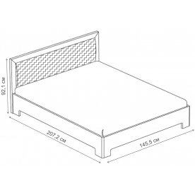 Полутораспальная кровать Трейв 1