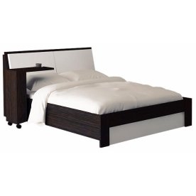 Кровать Мальта 160x200 венге / белый с матрасом