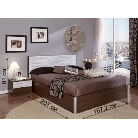 Кровать М2-К34-А + М2-К13-А Арт.01 с ПМ с матрасом