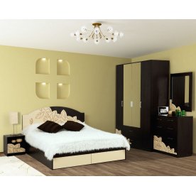 Кровать с ящиками Оливия 1.4 "Люкс" 140 см x 200 см с матрасом