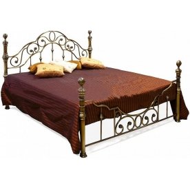 Кровать WF 9603  180x200 античная медь с матрасом