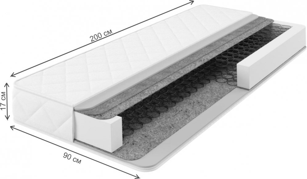 Матрас Новира B Кокос 90x200
